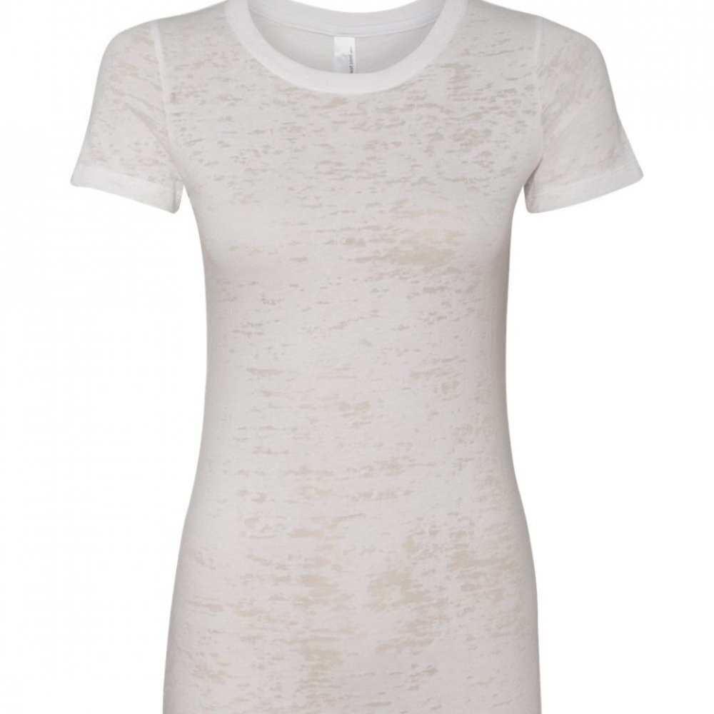 đˇNEW Next Level White Burnout Tee - Picture 1 of 1